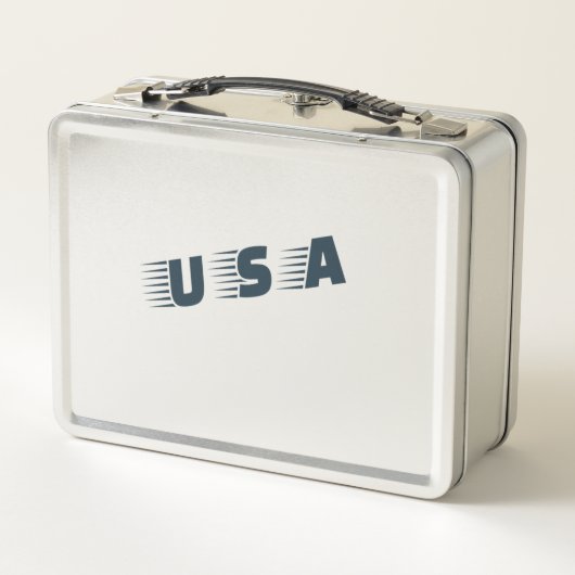 USA Lunch Box – Verpakt met Patriottische Stijl (Achterkant)