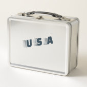 USA Lunch Box – Verpakt met Patriottische Stijl (Voorkant)