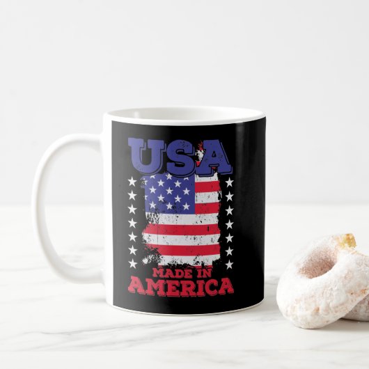 USA "Made in America" Koffiemok (Met donut)