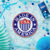 USA Made in America Logo Papieren Bordje (Feest)