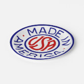  USA Made in America Logo Papieren Bordje (Gekanteld)