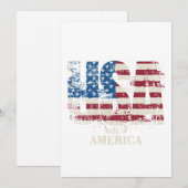 USA Made in America - Patriottisch Feestdagenkaart (Voorkant / Achterkant)