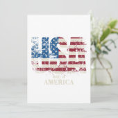 USA Made in America - Patriottisch Feestdagenkaart (Staand voorkant)