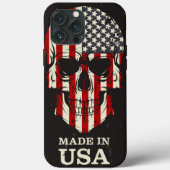 USA Made in the USA Skull iPhone Case Mate (Achterkant)
