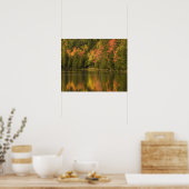 USA; Maine; Acadia NP. reflectie van de herfst bij Poster (Keuken)
