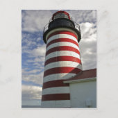 USA, Maine, Lubec. West Quoddy Head LIghthouse Briefkaart (Voorkant)