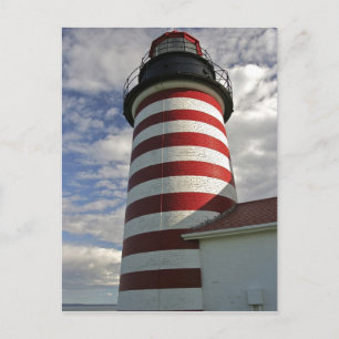 USA, Maine, Lubec. West Quoddy Head LIghthouse Briefkaart