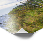 USA, Maine, Lubec. West Quoddy Head Lighthouse Foto Afdruk (Hoek)