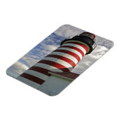 USA, Maine, Lubec. West Quoddy Head LIghthouse Magneet (Linkerzijde)