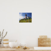 USA, Maine, Lubec. West Quoddy Head Lighthouse Poster (Keuken)