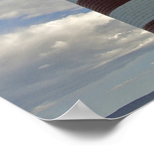 USA, Maine, Lubec. West Quoddy Head LIghthouse Poster (Hoek)