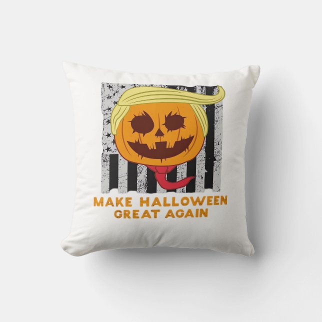 USA Make Halloween Great Again Grappige Klassieker Kussen (Voorkant)
