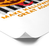 USA Make Halloween Great Again Grappige Klassieker Poster (Hoek)