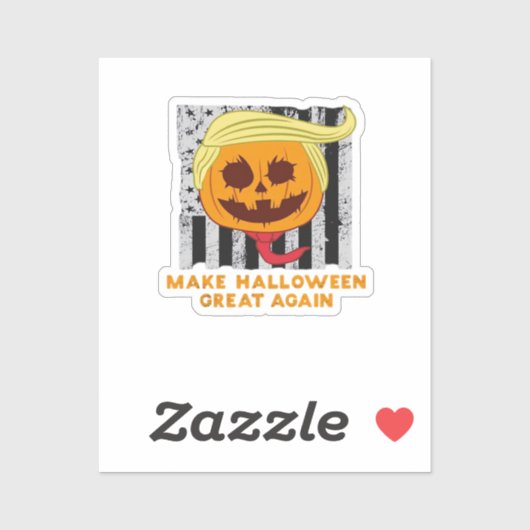 USA Make Halloween Great Again Grappige Klassieker Sticker (Vel)