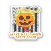 USA Make Halloween Great Again Grappige Klassieker Sticker (Voorkant)