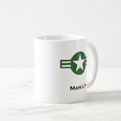 USA Man Up Green Koffiemok (Voorkant rechts)