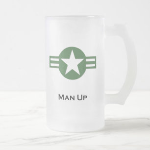 USA Man Up Green Matglas Bierpul