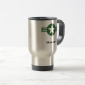 USA Man Up Green Reisbeker (Voorkant rechts)