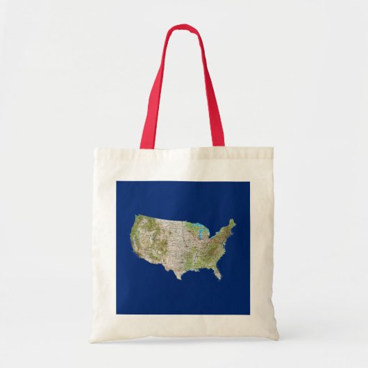 USA Map Bag Tote Bag (Voorkant)