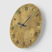 USA Map Round Roman Numerals Clock Grote Klok (Hoek)