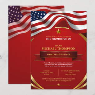 USA Marine Promotie Amerikaanse Vlag Goud Zwart Kaart