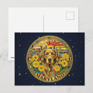 USA Maryland staatssymbolen Briefkaart