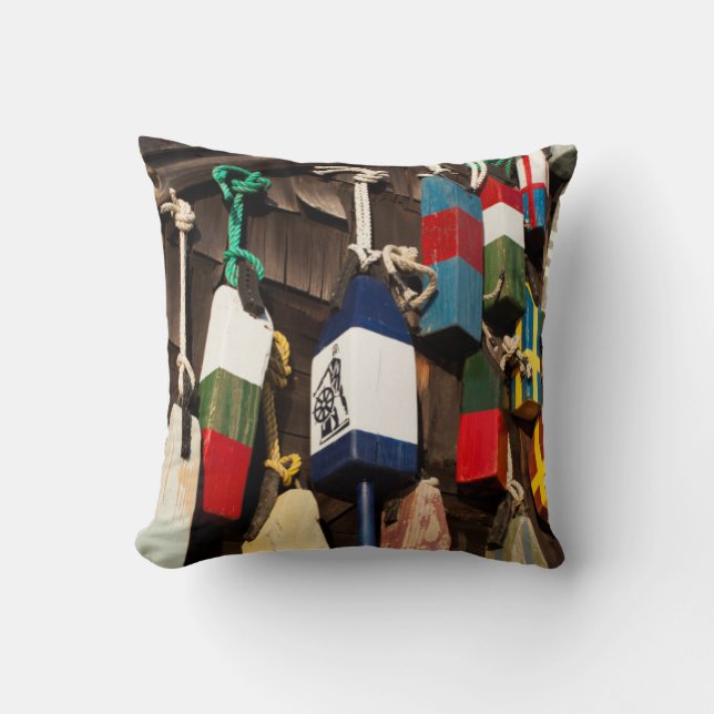 USA, Massachusetts, Gloucester, Lobster Buoys 2 Kussen (Voorkant)