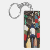 USA, Massachusetts, Gloucester, Lobster Buoys 2 Sleutelhanger (Voorkant Links)