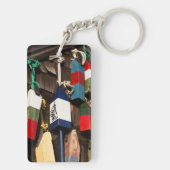 USA, Massachusetts, Gloucester, Lobster Buoys 2 Sleutelhanger (achterkant)