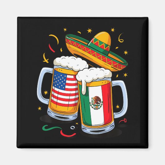 Usa mexico bier cinco de mayo  magneet (Voorkant)