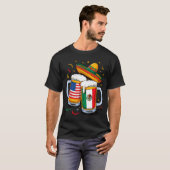 Usa mexico bier cinco de mayo t-shirt (Voorkant volledig)