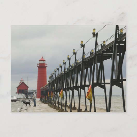 USA, Michigan, Lake Michigan Shore, Grand Haven: Briefkaart (Voorkant)