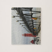 USA, Michigan, Lake Michigan Shore, Grand Haven: Legpuzzel (Verticaal)