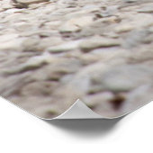 USA, Michigan. Stone Towers On Beach Poster (Hoek)