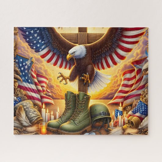 USA Military Boots Legpuzzel (Horizontaal)