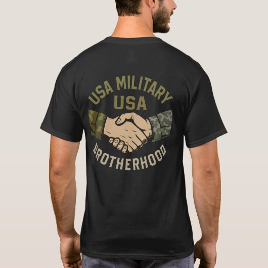 USA Military Brotherhood T-shirt (Achterkant)