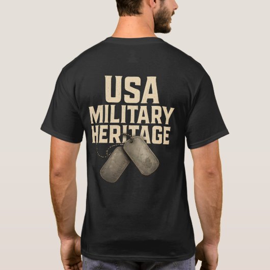 USA Military Heritage T-shirt (Achterkant)