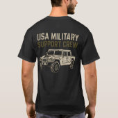 USA Military Support Crew T-shirt (Achterkant)