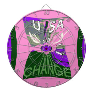 USA Millennial roze verandering vector Inspirerend Dartbord