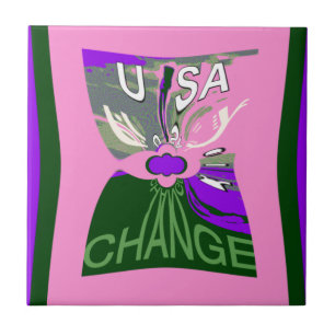 USA Millennial roze verandering vector Inspirerend Tegeltje
