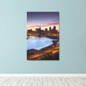 USA, Minnesota, Minneapolis, St. Paul 2 Canvas Afdruk (Insitu (Houten vloer))
