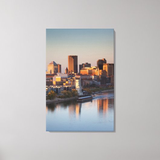 USA, Minnesota, Minneapolis, St. Paul 3 Canvas Afdruk (Voorkant)
