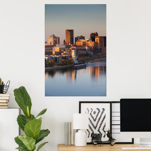 USA, Minnesota, Minneapolis, St. Paul 3 Poster (Thuiskantoor)