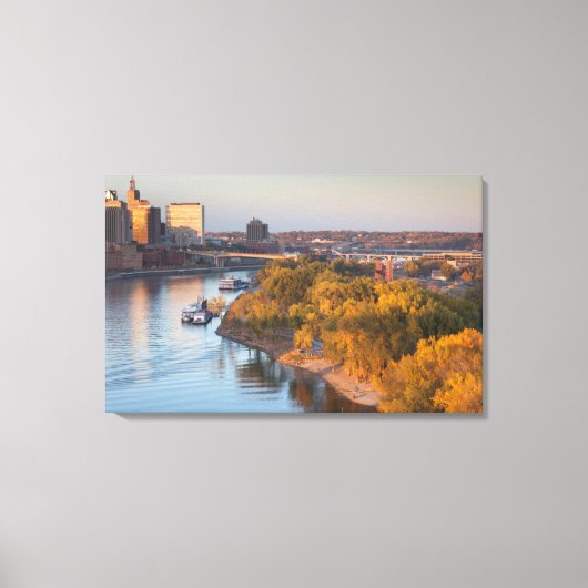 USA, Minnesota, Minneapolis, St. Paul Canvas Afdruk (Voorkant)