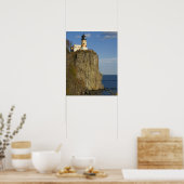 USA, Minnesota. Split Rock Lighthouse on Lake Poster (Keuken)