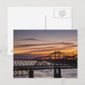 USA, Mississippi, Vicksburg. I-20 Highway en Briefkaart (Voorkant / Achterkant)