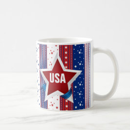 USA Monogram Americana Patriottisch Koffiemok