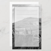 USA, Montana, Bannack State Park Oude wagen gemaak Briefpapier (Voorkant / Achterkant)