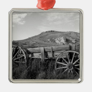 USA, Montana, Bannack State Park Oude wagen gemaak Metalen Ornament