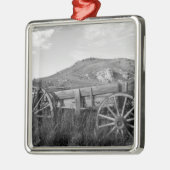 USA, Montana, Bannack State Park Oude wagen gemaak Metalen Ornament (Links)